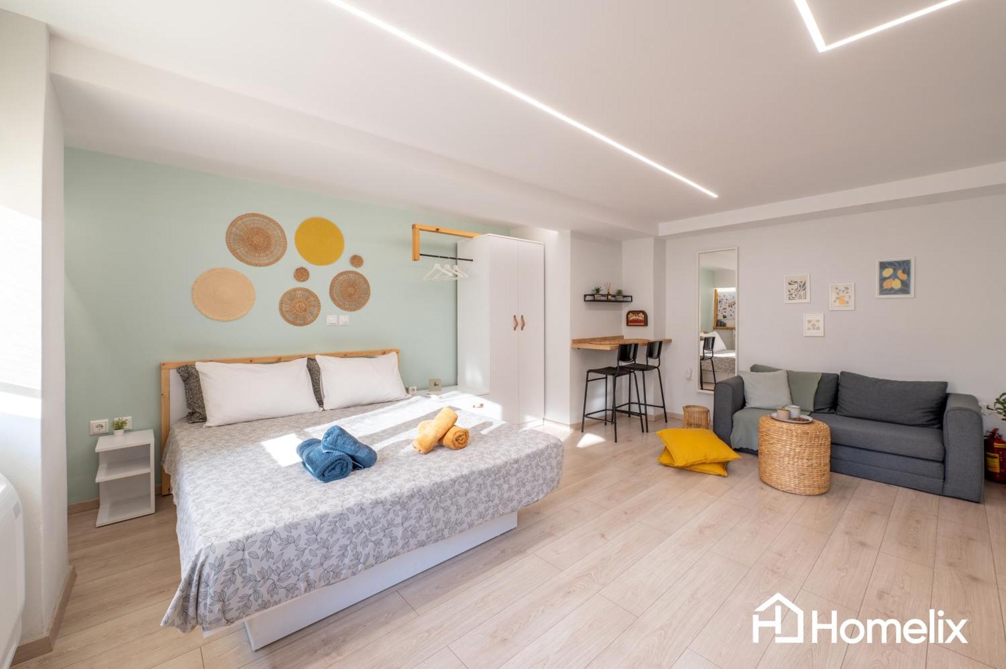 Roomaki - New & Stylish Studio In The Center With Parking Chalkís Esterno foto
